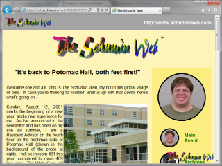 2001 design, main page