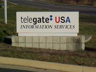 Telegate USA sign in Waynesboro, Virginia