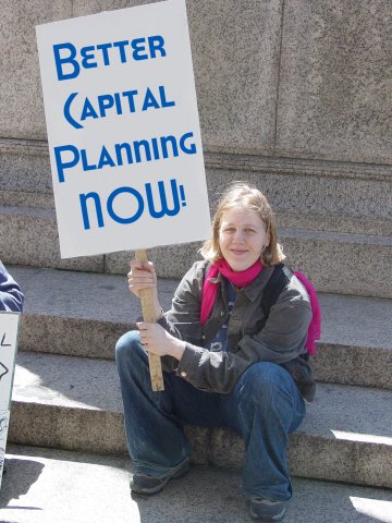 "Better Capital Planning NOW!" sign