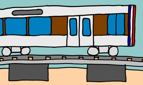 Oversimplified drawing of WMATA floating slabs, as best as I understood them