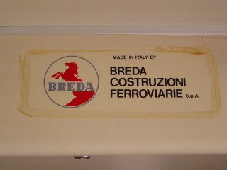 Builder's plate on Breda 4063