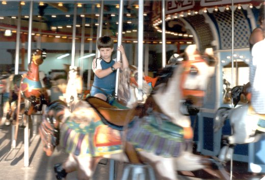 Riding the carousel at the Casino