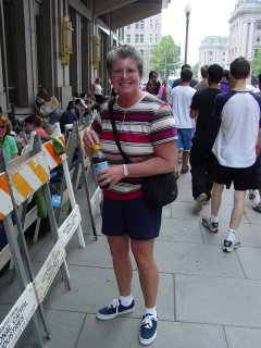 Mom at the Clinton book signing