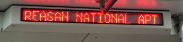 Interior LED display for National Airport station