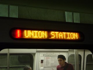 Red Line to Union Station on CAF 5056 on the lower level of L'Enfant Plaza