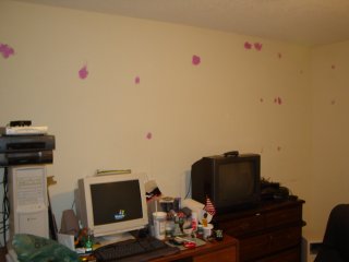 My room, spackled