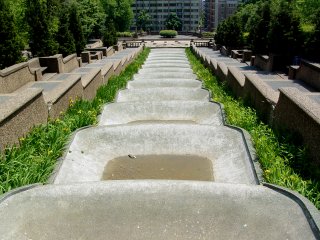 Dry fountain at Malcolm X Park