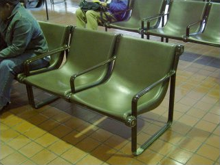 Seats at New Carrollton Amtrak station