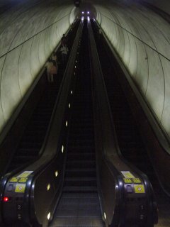 Escalator at Wheaton station