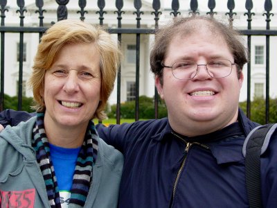 Ben Schumin with Cindy Sheehan