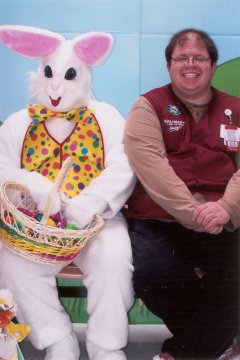 The Easter Bunny and Ben Schumin