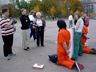 David Barrows in the orange jumpsuit