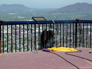 The Roanoke Star's overlook under renovation