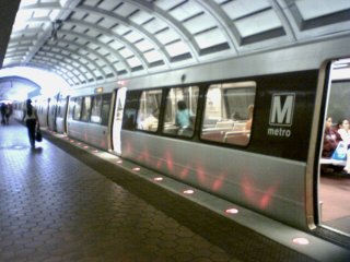 Metro has changed the lights on the lower level platform at Fort Totten from white lights to red lights, like those at Gallery Pl-Chinatown. Personally, I don't mind the red lights as much, but I don't think the difference is big enough when the red LEDs are blinking. I think Metro needs to tinker with the settings on the lights so that they blink on and off, vs. half and full. A full on-off blink would do the trick.