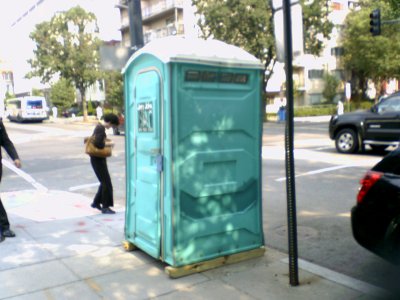 Portable toilet at 17th and P