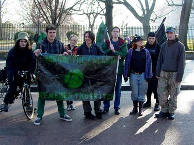 Group photo in front of the White House