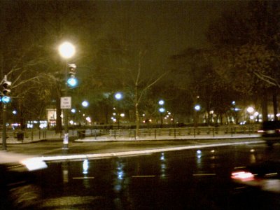 And this is after work, at Dupont Circle on the way back to the Metro. Certainly made for a slippery walk back to the Metro in the evening. 