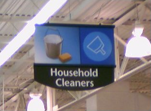 Wal-Mart department sign