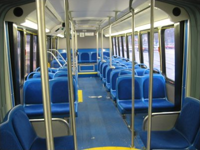 Similar seats on WMATA Neoplan bus