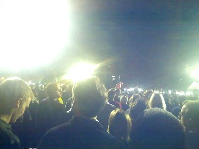 Grant Park on election night