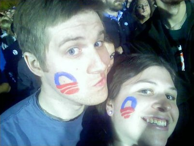 Grant Park on election night