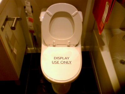 The display toilet at IKEA