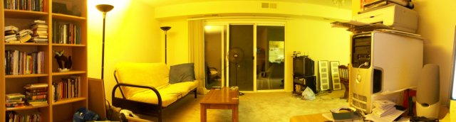 My living room, facing the balcony door