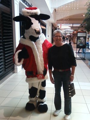 Mom with Mr. Moo Cow