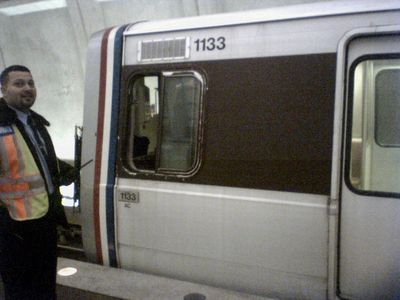 And lastly, on the exterior, Metro is placing car numbers near the roofline of the cars at both ends. Thus we have this, seen here at Glenmont.