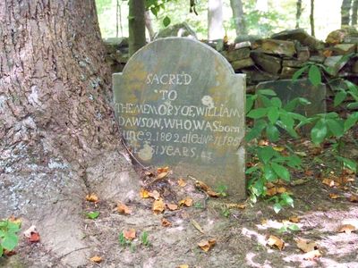 The location we were hiking to was an historic cemetery, dating from the late 18th and early 19th centuries.