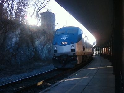 First, a photo of the locomotive, for the railfan in me. I left without my real camera totally without thinking, unfortunately, and didn't realize it until too late.