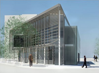 Rendering of the new Watha T. Daniel Library