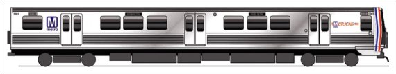 Metro 7000-Series car concept drawing