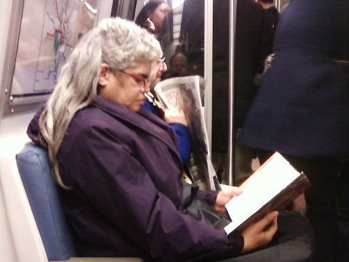 Mullet lady on the Metro