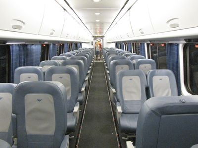 Acela Express business class coach.