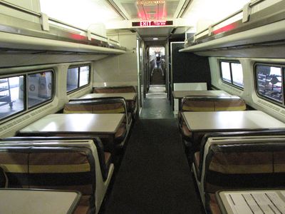 Amfleet dining car. This is more like how the Superliner dining cars looked when Mom and I traveled.