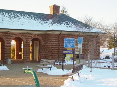 New Market rest area, one of the rest areas that was not closed.