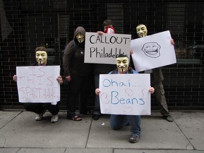 We also took a moment to raid outside the "other" Org in Philadelphia, which closed during the past year.