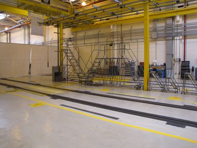 More service bays. The far end of this room was cordoned off for a meal that Metro was serving participants.