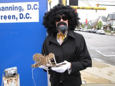 MaidofWin had one of the better beards, wearing an afro wig and fake goatee. All of us wish she had stuck that goatee on with spirit gum rather than tape, but the tape held remarkably well.