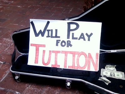 "Will play for tuition"