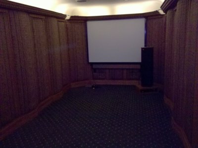 Theater on the second floor of the Fraser Mansion