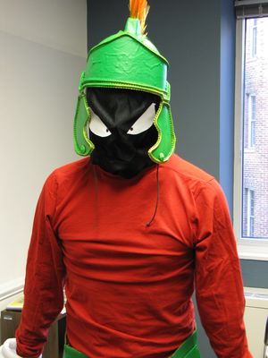 "This makes me very angry! Very angry, indeed!" Great Marvin the Martian costume, that's for sure.