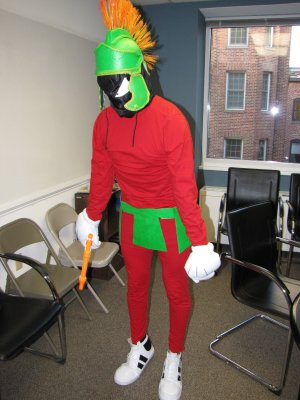 "This makes me very angry! Very angry, indeed!" Great Marvin the Martian costume, that's for sure.