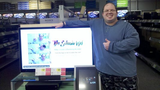 Ben Schumin, posing with Schumin Web