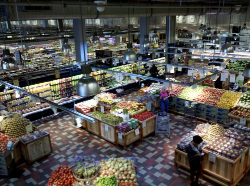 Whole Foods P Street as seen from the new mezzanine level