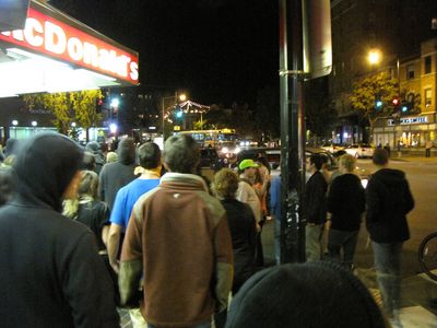 Marching south on 18th Street NW through Adams Morgan