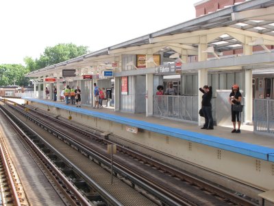 View of outbound platform at Fullerton