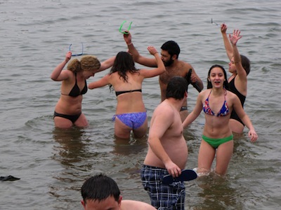 Scene from 2011's "Keep Winter Cold" polar bear plunge