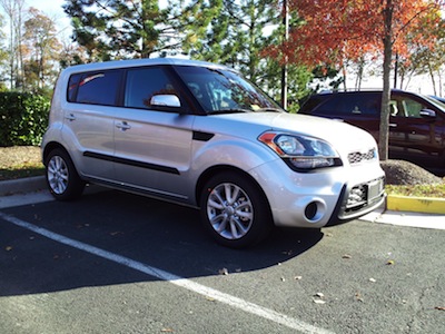 The Kia Soul that I test drove